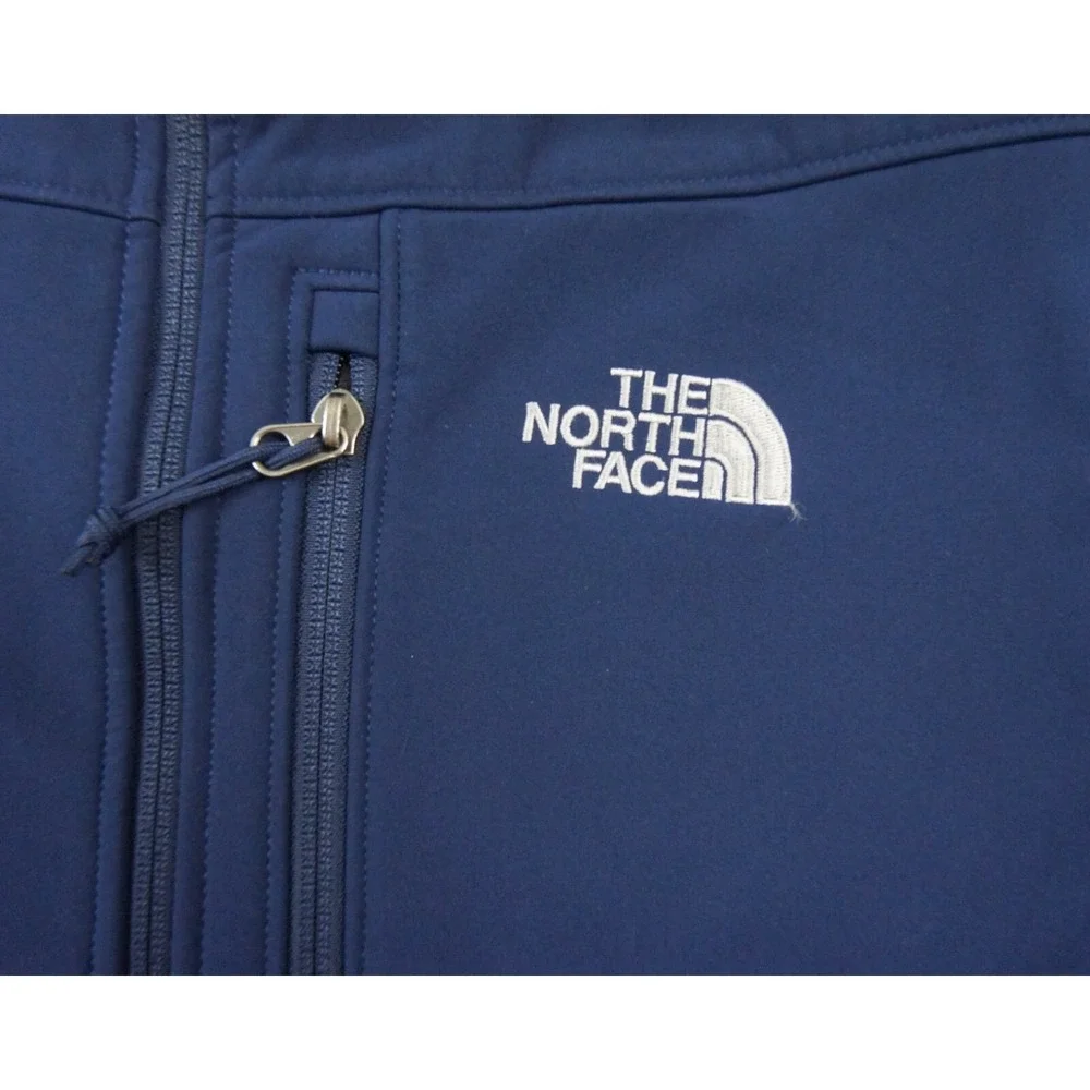 The North Face Jacket Mens Large Blue Full Zip Stretch Hike Camp Outdoors Adult